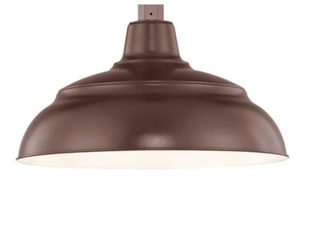 R series 14 In. Architectural Bronze Outdoor Warehouse Shade with 3 4 In. Fitter Cheap