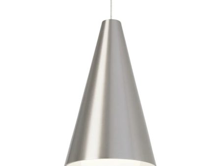 Joni 11 in. Monopoint LED Pendant Light Satin Nickel finish For Cheap