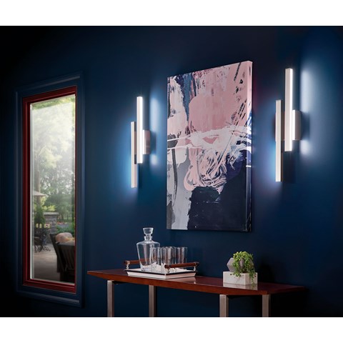 Idril 22  2-Lights LED Wall Sconce, Brushed Nickel Finish Discount