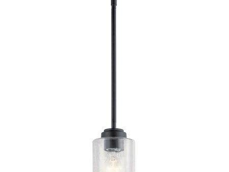 Winslow 8  1-Light Mini Pendant Light, Black Finish Discount