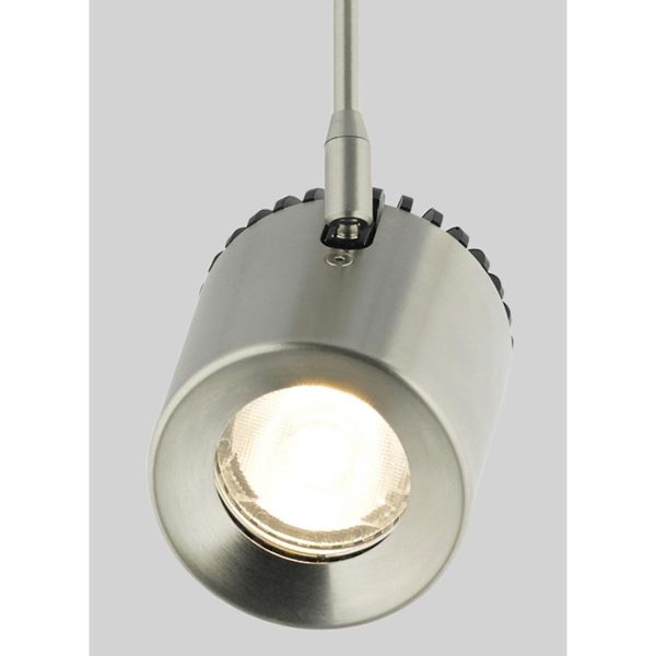 3 In. Stem Burk LED Monorail Head 14W 2700K 634 Lumens 18-degree Beam Angle Satin Nickel finish Discount