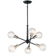 Armstrong 20 in. 6 Lights Chandelier Black Finish Online Sale