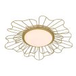 Yasmin 24 in. LED Flush Mount Light Gold Finish Supply