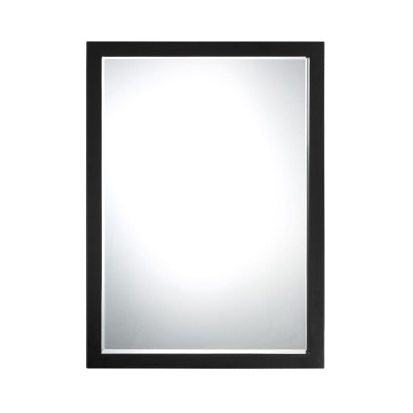 Paradox 33 In. X 24 In. Wall Mirror Black Finish Online