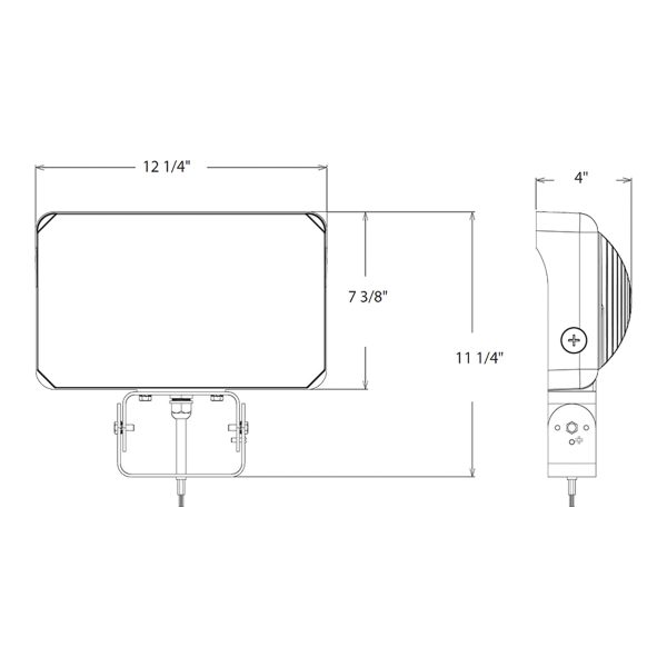 Dusk To Dawn LED Flood Light, 95 110 130W, 20000 Lumens, 30K 40K 50K, 120-277V, Trunnion Mount, White Online Hot Sale