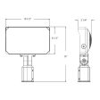 Dusk To Dawn LED Flood Light, 70 80 90W, 14000 Lumens, 30K 40K 50K, 120-277V, Slipfitter Mount, White Cheap