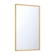 Cerissa 54 In. X 32 In. LED Wall Mirror Selectable CCT Gold Finish For Cheap