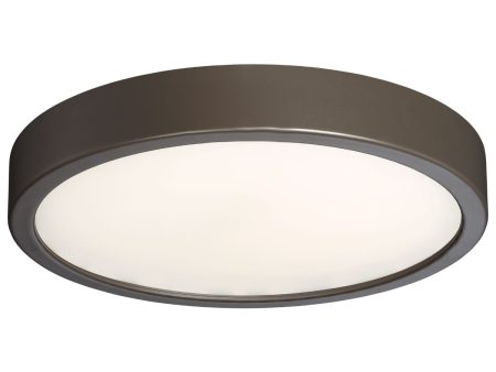 10 in. LED Flush Mount Bronze finish Online now