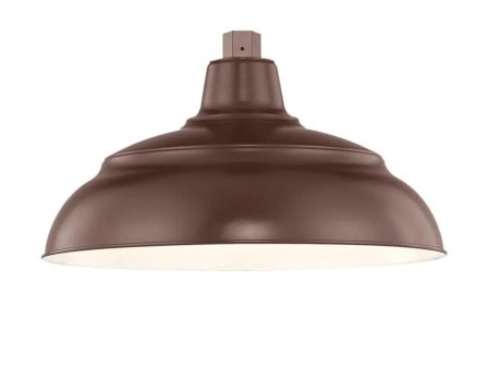 R Series 14 in. LED Bronze Outdoor Warehouse Shade with 3 4 in. Fitter Online