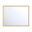 Cerissa 36 In. X 28 In. LED Wall Mirror Selectable CCT Gold Finish Online