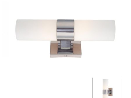 14 in. Armed Sconce Chrome finish For Sale