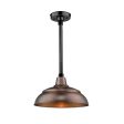 R series 14 In. Natural Copper Outdoor Warehouse Shade with 3 4 In. Fitter Online Hot Sale