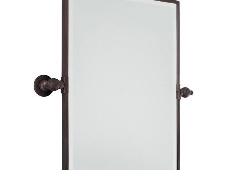 Pivoting Mirrors 23.5 In. X 24.25 In. Bathroom & Vanity Mirror Bronze Finish Discount