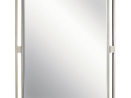 Hendrik 30 In. X 24 In. Wall Mirror Brushed Nickel finish Sale