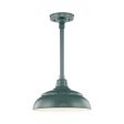 R series 14 In. Satin Green Outdoor Warehouse Shade with 3 4 In. Fitter Cheap