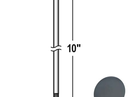 10 In. Ceiling Fan Downrod Coal Finish Cheap