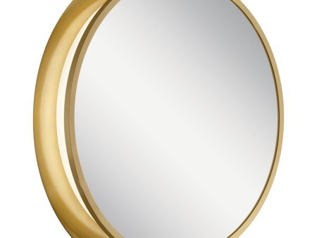 Chennai 30 In. LED Mirror 800 Lumens 3000K Gold Finish Online Sale