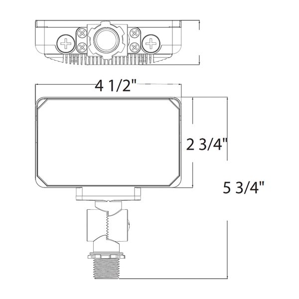 Dusk To Dawn LED Flood Light, 10 13 16W, 2500 Lumens, 30K 40K 50K, 120-277V, Knuckle Mount, White For Sale