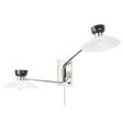 Whitley 20 in. Armed Sconce Polished Nickel finish Online now