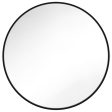 Kit 30 In. Round Midnight Black Wall Mirror on Sale