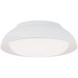 12 in. LED Flush Mount Light White finish For Sale