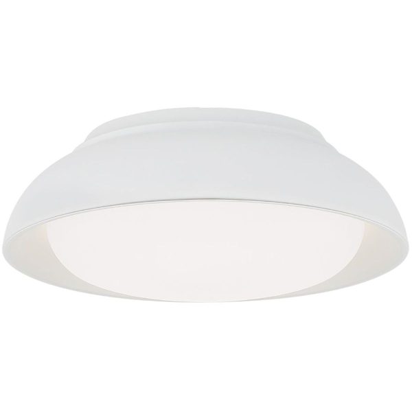 12 in. LED Flush Mount Light White finish For Sale