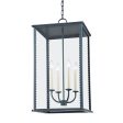 ZUMA 15 in. 4 Lights Outdoor Pendant Light Gray Finish Online Hot Sale