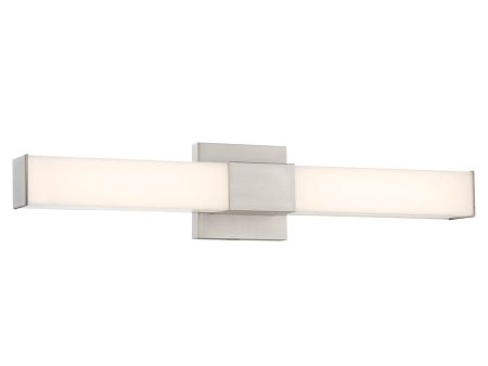 24 In. LED Bath Bar Brushed nickel Finish Fashion