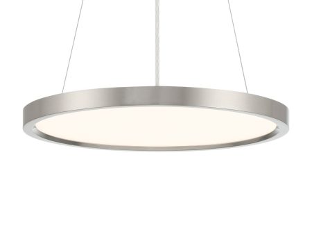 15 In. LED Pendant Light Brushed nickel Finish Cheap