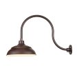 R Series 14 in. LED Bronze Outdoor Warehouse Shade with 3 4 in. Fitter Online