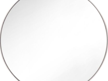 Kit 30 In. Round Polished Nickel Wall Mirror For Cheap