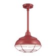 R series 14 In. Satin Red Outdoor Warehouse Shade with 3 4 In. Fitter Online