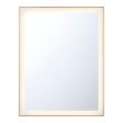 Lenora 36 in. LED Wall Mirror Selectable CCT Gold finish For Cheap