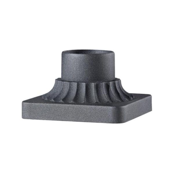 6 in. Aluminum Pier Mount Base  Black Finish Fashion