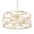 Alcott 6 Lights 26 in. Chandelier Ivory white Finish Supply