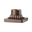 6 in. Aluminum Pier Mount Base  Bronze Finish Supply