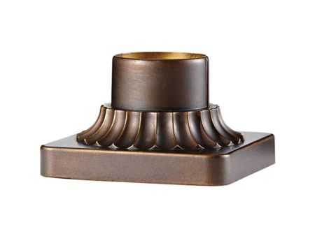 6 in. Aluminum Pier Mount Base  Bronze Finish Supply