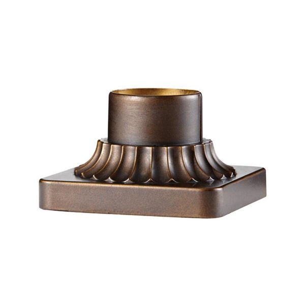 6 in. Aluminum Pier Mount Base  Bronze Finish Supply