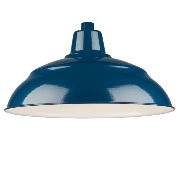 R series 17 In. Navy Blue Outdoor Warehouse Shade with 3 4 In. Fitter Hot on Sale