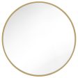 Kit 30 In. Round Burnished Brass Wall Mirror For Cheap