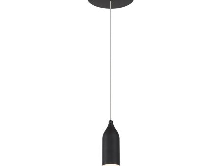 Action 2 in. LED Pendant Light Black Finish For Cheap