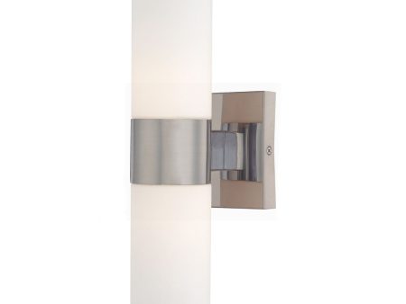 14 in. Armed Sconce Brushed Nickel finish Online now