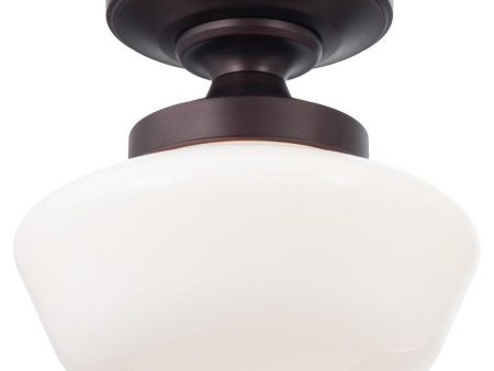 12 in. Semi flush Mount Light Bronze finish Fashion