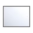 Cerissa 36 In. X 28 In. LED Wall Mirror Selectable CCT Black Finish For Discount