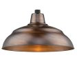 R series 17 In. Natural Copper Outdoor Warehouse Shade with 3 4 In. Fitter Online Sale