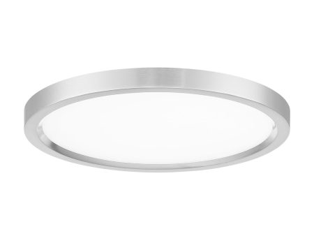 15 In. LED Flush Mount Disk Light Brushed nickel Finish on Sale