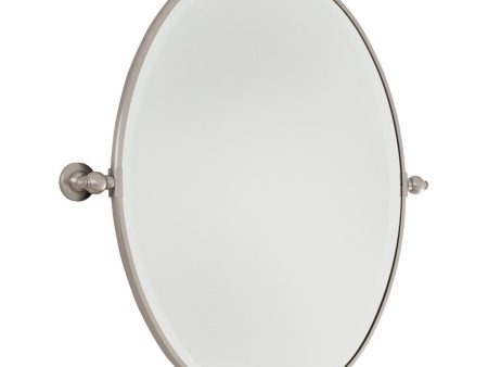 Pivoting Mirrors 31 In. X 31.5 In. Bathroom & Vanity Mirror Nickel Finish Online