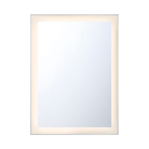 Lenora 30 in. LED Wall Mirror Selectable CCT Aluminum finish For Discount