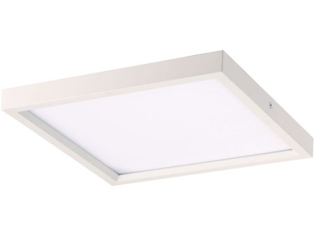 11 in. LED Flush Mount Disk Light White finish Hot on Sale