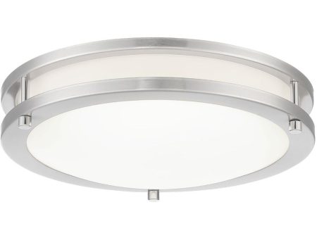 12 in. LED Flush Mount Light Nickel finish Online